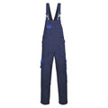 Navy - Front - Portwest Mens Texo Contrast Bib And Brace Overall