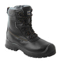 Black - Front - Portwest Mens Leather Composite Traction Safety Boots