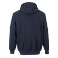 Navy - Back - Portwest Mens FR81 Hooded Full Zip Hoodie