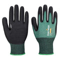 Green-Black - Back - Portwest Unisex Adult AP15 - SG Cut B18 Nitrile Safety Gloves (Pack of 12)