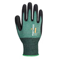 Green-Black - Front - Portwest Unisex Adult AP15 - SG Cut B18 Nitrile Safety Gloves (Pack of 12)