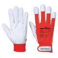 Red - Front - Portwest A250 - Tergsus Goat Leather Gloves