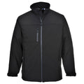 Black - Front - Portwest Mens Soft Shell Jacket