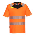 Orange-Black - Front - Portwest Mens DX4 Hi-Vis Safety T-Shirt