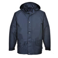 Navy - Front - Portwest Mens Arbroath Fleece Lined Breathable Winter Padded Jacket