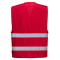 Red - Back - Portwest Unisex Adult Iona Hi-Vis Vest