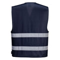 Navy - Back - Portwest Unisex Adult Iona Hi-Vis Vest