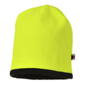 Yellow-Black - Front - Portwest Mens Reversible Hi-Vis Beanie