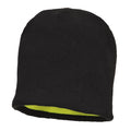 Yellow-Black - Back - Portwest Mens Reversible Hi-Vis Beanie