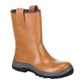 Tan - Front - Portwest Mens Steelite Leather Rigger Boots