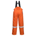 Orange - Back - Portwest Mens Flame Resistant Anti-Static Winter Salopettes