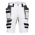 White - Front - Portwest Mens Holster Pocket Shorts