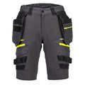 Metal Grey - Front - Portwest Mens Holster Pocket Shorts