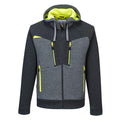 Metal Grey - Front - Portwest Mens DX4 Full Zip Hoodie