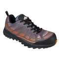 Orange-Black - Front - Portwest Mens Spey Leather Low Cut Safety Trainers