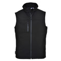 Black - Front - Portwest Mens Softshell Body Warmer