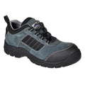 Black - Front - Portwest Mens Cow Suede Compositelite Safety Shoes