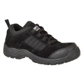 Black - Front - Portwest Mens Trouper Cow Suede Compositelite Safety Shoes