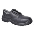 Black - Front - Portwest Mens Leather Compositelite Safety Shoes