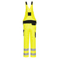 Yellow-Black - Back - Portwest Mens PW2 Hi-Vis Bib And Brace Overall