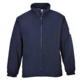 Navy - Front - Portwest Mens Flame Resistant Fleece Jacket