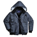 Navy - Front - Portwest Mens 4 in 1 Bomber Jacket