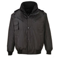 Black - Front - Portwest Mens 4 in 1 Bomber Jacket