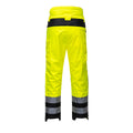 Yellow-Black - Back - Portwest Mens PW3 Extreme Hi-Vis Waterproof Trousers