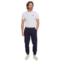 Navy - Close up - Raging Bull Mens Cuffed Jogging Bottoms