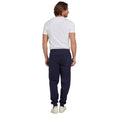 Navy - Back - Raging Bull Mens Cuffed Jogging Bottoms