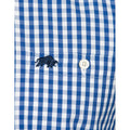 Navy - Back - Raging Bull Mens Gingham Classic Long-Sleeved Shirt