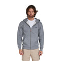 Grey Marl - Lifestyle - Raging Bull Mens Classic Zip Front Hoodie