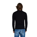 Black - Back - Raging Bull Mens Knitted Classic Polo Shirt