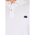 White - Side - Raging Bull Mens Classic Organic Polo Shirt