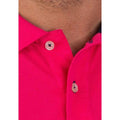 Vivid Pink - Side - Raging Bull Mens Classic Organic Polo Shirt