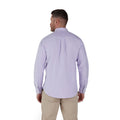 Purple - Back - Raging Bull Mens Oxford Classic Long-Sleeved Shirt