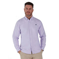 Purple - Lifestyle - Raging Bull Mens Oxford Classic Long-Sleeved Shirt