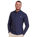 Navy - Front - Raging Bull Mens Oxford Classic Long-Sleeved Shirt