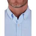 Sky Blue - Side - Raging Bull Mens Oxford Classic Long-Sleeved Shirt