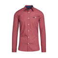 Claret - Front - Raging Bull Mens Daisy Long-Sleeved Shirt