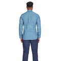 Denim Blue - Back - Raging Bull Mens Diamond Long-Sleeved Shirt