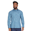 Denim Blue - Side - Raging Bull Mens Diamond Long-Sleeved Shirt