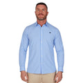 Mid Blue - Side - Raging Bull Mens Classic Striped Long-Sleeved Shirt