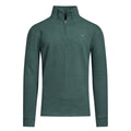 Olive - Front - Raging Bull Mens Classic French Rib Quarter Zip Jumper