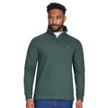 Olive - Side - Raging Bull Mens Classic French Rib Quarter Zip Jumper