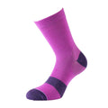 Fuchsia - Front - 1000 Mile Womens-Ladies Approach Walking Socks