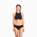 Black - Back - Puma Womens-Ladies Racerback Bikini Top