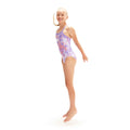 Blue-Purple - Side - Speedo Girls Digital Print Thin Strap One Piece Swimsuit