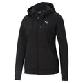 Black - Front - Puma Womens-Ladies Logo Full Zip Hoodie