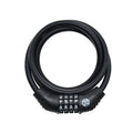 Black - Front - Six Peaks Cycling Cable Lock